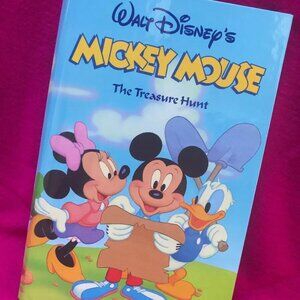 RARE Unfinished UNCUT Disney Mickey Mouse Book The Treasure Hunt Raw Book!
